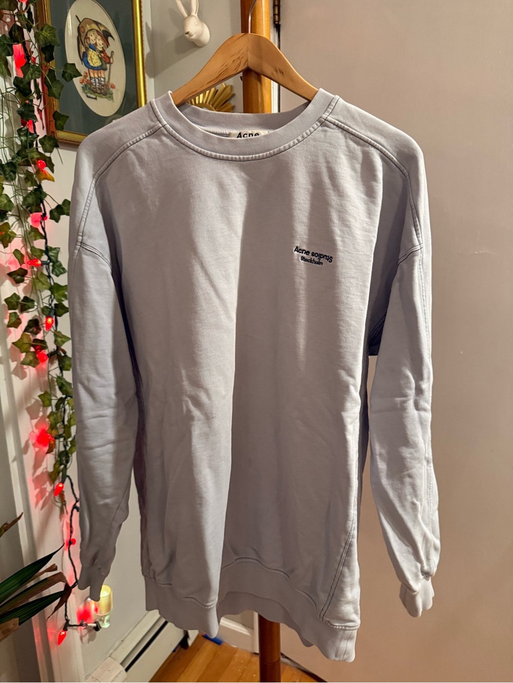 🐭 Acne Pale Blue Crewneck Sweatshirt - Men's 🐭